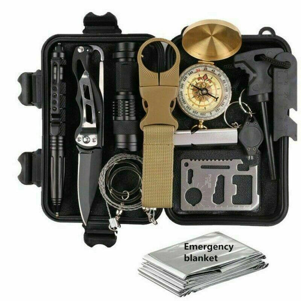 14 in 1 Outdoor Emergency Survival Gear Kit Camping Tactical Tools SOS –  Persistent Supply Co
